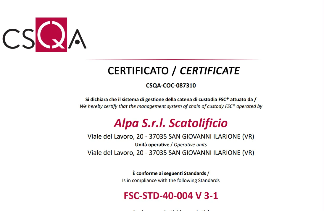 Certificato FSC®